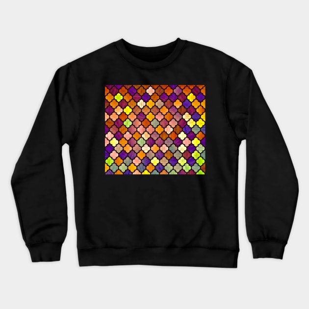 Moroccan Arabic Pattern Crewneck Sweatshirt by ArtDreamStudio